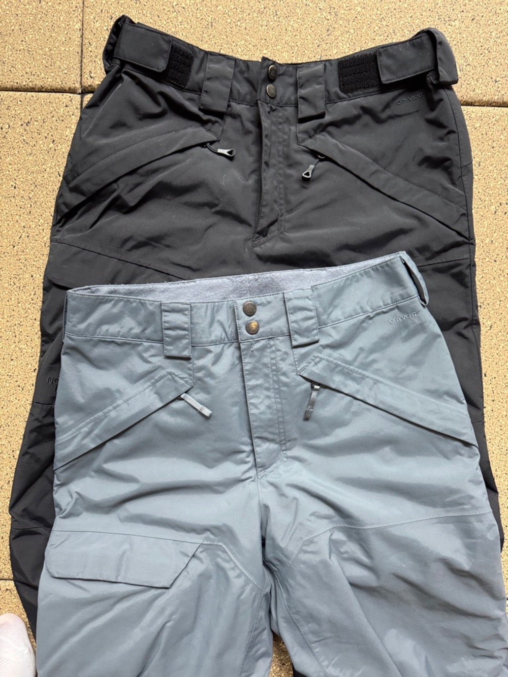 North Face Waterproof Snow Pants - Black & Slate Blue